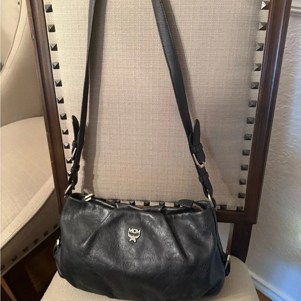 MCM Black Leather Crossbody - Picture 3 of 14